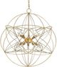 Currey & Company Zenda Contemporary Gold Leaf/Contemporary Silver Leaf Orb Chandelier-1