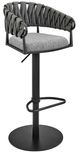Armen Living Blaise Black/Grey Bar Stool-0