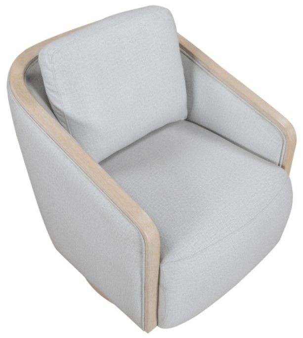 Homelegance® Hugo Gray Swivel Chair-3