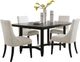 aspenhome® Camden 5-Piece Beige/Domino Upholstered Dining Set-0