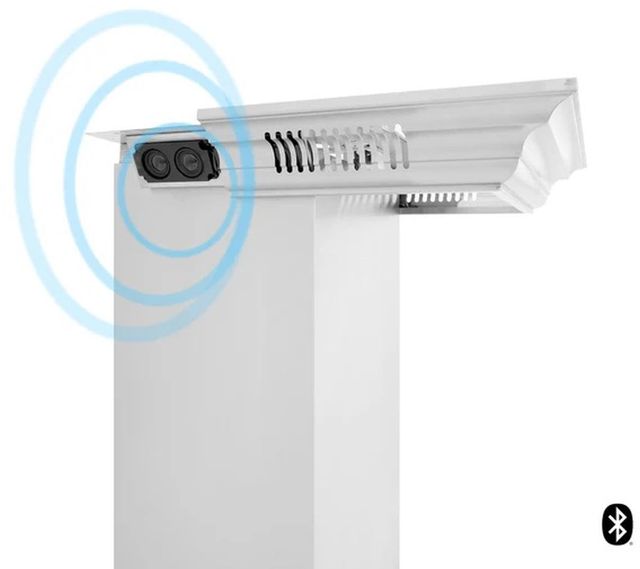 ZLINE Stainless Steel Crown Molding with Built-in Bluetooth Speakers-3
