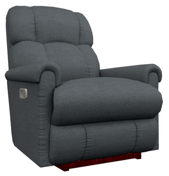 La-Z-Boy® Pinnacle Denim Power Rocking Recliner with Headrest and Lumbar-0