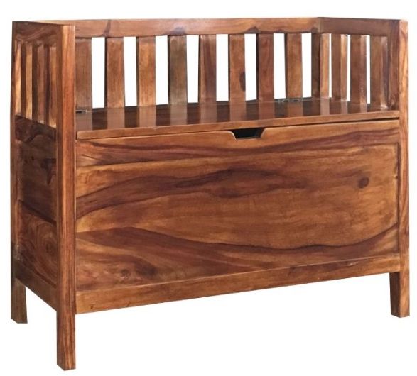 Jaipur Furniture Brown Large Storage Seat-0