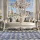 ACME Furniture Vendome Antique Pearl/Champagne Sofa with Pillows-1