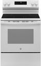 GE® 400 Series 30" White Freestanding Electric Range-0