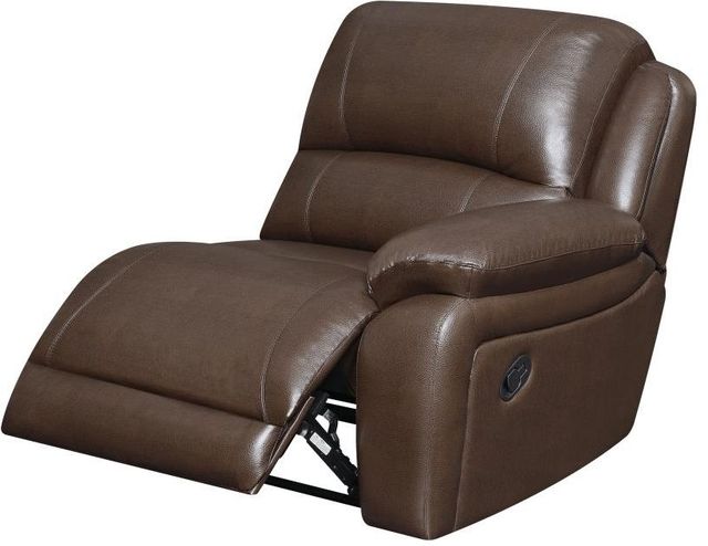 Coaster® Mackenzie 3-Piece Chestnut Reclining Sectional with Chaise-2