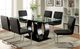Furniture of America® Lodia 2-Piece Black/Chrome Dining Side Chair Set-1