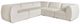 Bassett® Furniture Clyde 2-Piece White L-Shaped Sectional Set-0