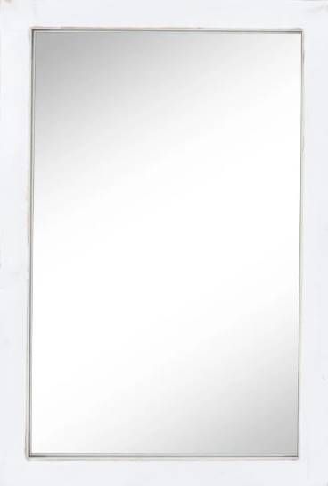 Classy Art Style 12 Chrome/White Wall Mirror-1