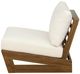 Linon Bluffton Natural/White Wooden Outdoor Chair with Cushion-2