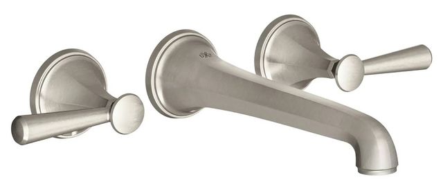 DXV Fitzgerald Brushed Nickel 2-Handle Wall Mount Widespread Bathroom Faucet with Lever Handles-0