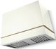La Cornue CornuFé Loge 44" Pure White Wall Mounted Range Hood with Polished Brass Trim-0