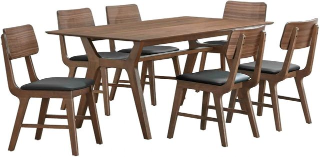 New Classic® Home Furnishings Thea 7-Piece Black/Walnut Dining Set-0