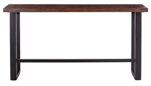 Home Trends & Design Paso Robles Tawny Brown Sofa Console Table-1