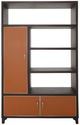 Michael Amini® 21 Cosmopolitan™ 2-Piece Diablo Orange/Umber Bookcase-4