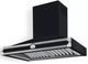 La Cornue CornuFé 90 AlberTine 36" Gloss Black Wall Mounted Chimney Hood-1