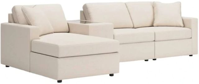 Signature Design by Ashley® Modmax 4-Piece Oyster Left-Arm Facing Sectional and Chaise with Storage Console-0
