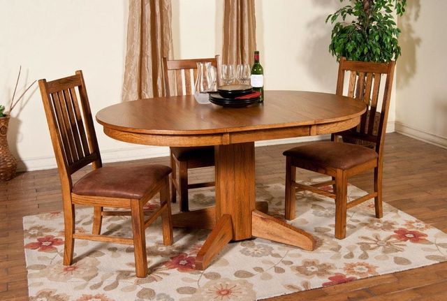 Sunny Designs™ Sedona Rustic Oak Slatback Chair-3
