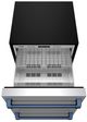 Thor Kitchen® Gordon Ramsay 24" 5.4 Cu. Ft. Stainless Steel Outdoor Under-Counter Refrigerator with Blue Handle-1
