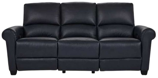La-Z-Boy® Clybourn Navy Leather Power Reclining Sofa with Headrest-1