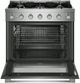 Bosch® 500 Series 36” Stainless Steel Freestanding Dual Fuel Range-1
