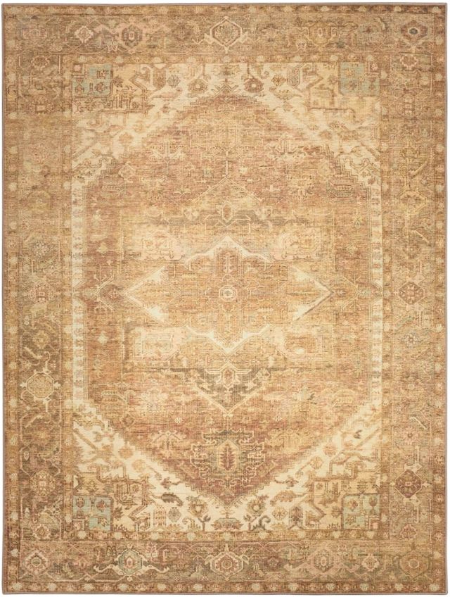 Nourison Home™ Vintage Washables Gold 5'x7' Area Rug-0