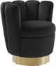 TOV Furniture Yad Black Velvet Swivel Chair-1