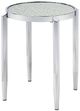 ACME Furniture Abbe Glass End Table with Chrome Base-0