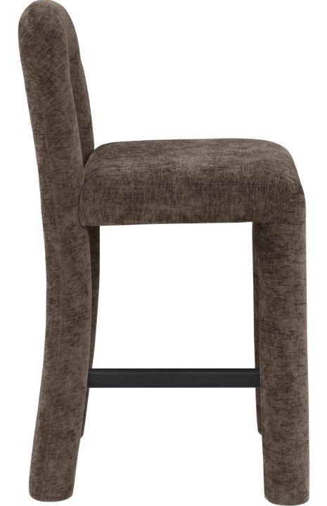 Meridian Furniture Amari Brown Upholstered Counter Stool-2