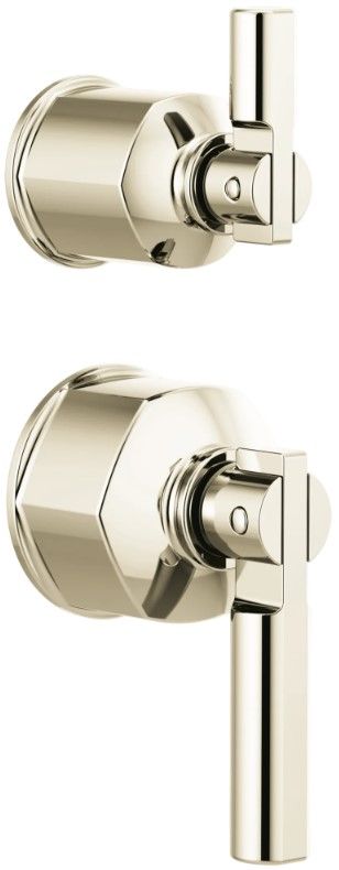Brizo Invari® Brilliance® Polished Nickel Pressure Balance Valve with Integrated Diverter Trim Lever Handle Kit-0