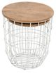 Jofran Inc. Global Archive Rondo 2-Piece Brown Nesting End Table Set with White Base-4