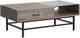 Magnussen Home® Fenwick Whitetail Brown Rectangular Lift Top Cocktail Table with Matte Black Base-0