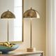 Uttermost® Dunham Brass/Travertine Buffet Lamp-1