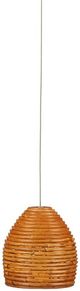 Currey & Company Beehive Natural Rattan/Silver Multi-Drop Pendant Lighting-0