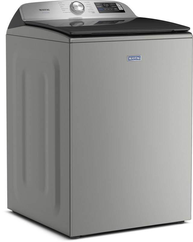 Maytag® Pet Pro 5.2 Cu. Ft. Classic Silver Agitator Top Load Washer-3