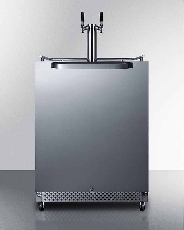 Summit® Stainless Steel Commercial Dual Kombucha Dispensing Tap Kit-1