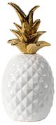 A & B Home Gold/White Ceramic Pineapple-0