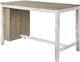 Signature Design by Ashley® Skempton Light Brown Counter Height Dining Table with White Trestle Legs -4