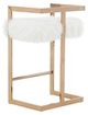 VIG Furniture Modrest Halifax Rosegold/White Counter Stool-1