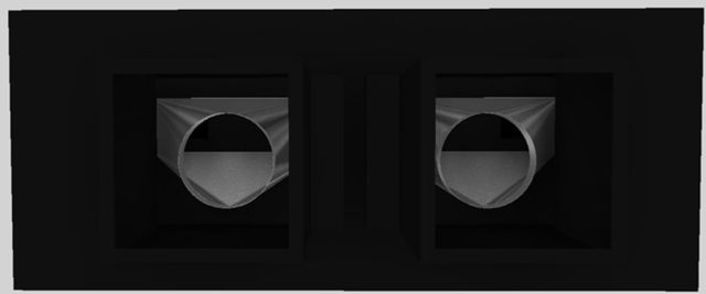 Vent-A-Hood® 66" Black Contemporary Island Range Hood-1