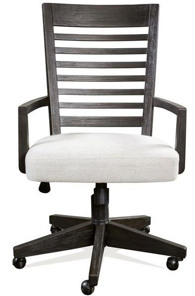 Riverside Furniture Fresh Perspectives Gray/Umber Upholstered Desk Chair-1