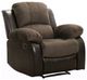 Homelegance® Cranley Chocolate Manual Recliner Chair-0