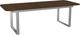 Amisco Customizable Burton 120" Rectangular Extendable Table with 1" Walnut Veneer Top, Radius Corners and 1 Leaf-0