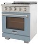 Kucht Professional KFX Series 30" Stainless Steel Pro Style Propane Gas Range with Light Blue Door and True Simmer Burners-2