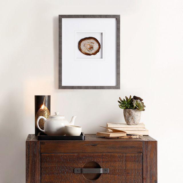 Olliix by Madison Park Natural Agate Natural 100% Real Stone Framed Graphic-3