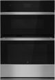 JennAir® NOIR™ 30" Floating Glass Black Electric Built In Oven/Micro Combo-0