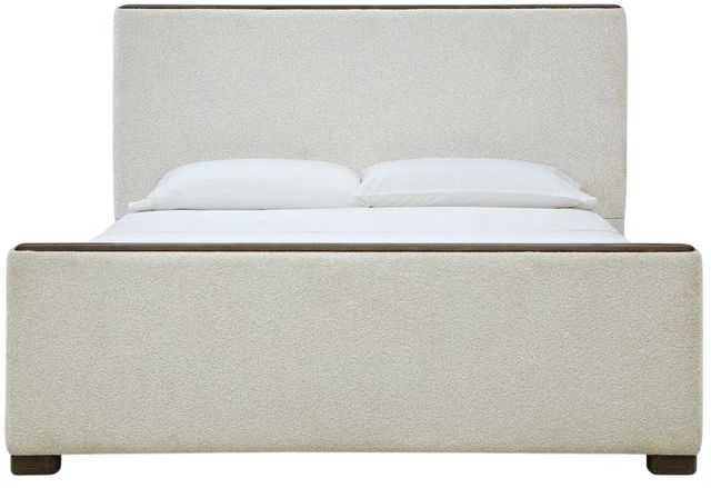Signature Design by Ashley® Radkin Burnished Brown/Off-White King Upholstered Panel Bed-2