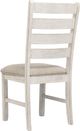 Signature Design by Ashley® Skempton Distressed Grayish White Upholstered Dining Side Chair-3