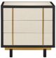 Currey & Company Deanna Black/Ivory Raffia Nightstand-1