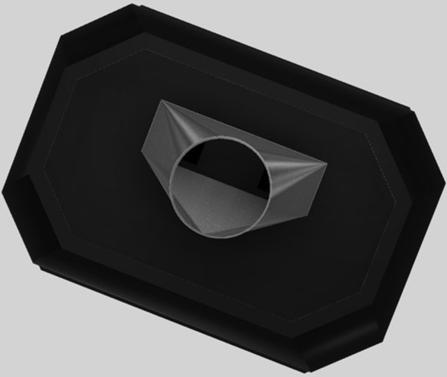 Vent-A-Hood® Designer Series 42" Black Island Range Hood-1